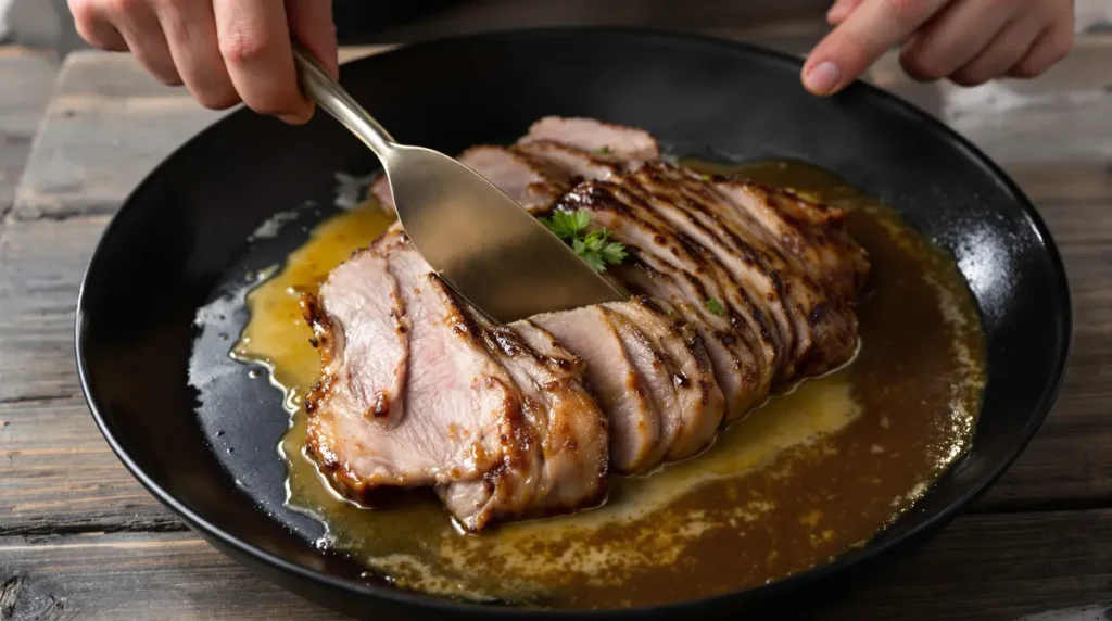 Ce rôti de porc cuit au lait est si fondant qu’on le déguste à la cuillère